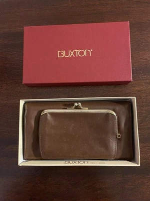 Nuevo - CARTERA/MONEDERO CAMBIADOR BUXTON MUJER CUERO MARRÓN Foto 1 de 4