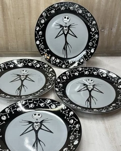 Disney Nightmare Before Christmas Jack Skellington Sally 8" Salatteller 4er Set - Bild 1 von 4