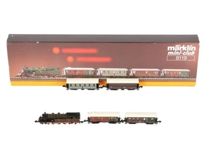 Marklin 8119 Mini-Club Z Gauge Steam Passenger Train Set LN/Box - Picture 1 of 9