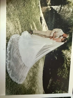 Velo catedral marfil nupcial de David 108 pulgadas de largo Foto 1 de 3