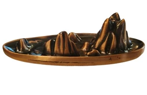 Metall Zinklegierung Räucherwerk Wasserfall Brunnen Halter. Bronze Kupfer Farbe - Bild 1 von 13