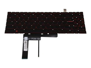 Clavier MSI Katana GF66 11SC original FR (allemand) noir avec rétroéclairage (backl - Photo 1/2