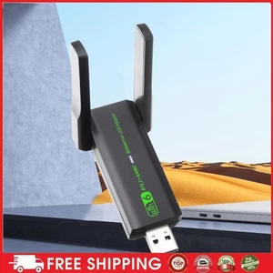 USB WiFi 6 Bluetooth-Compatible 5.3 Adapter Wireless Network Card Dongle 900Mbps - Photo 1/12
