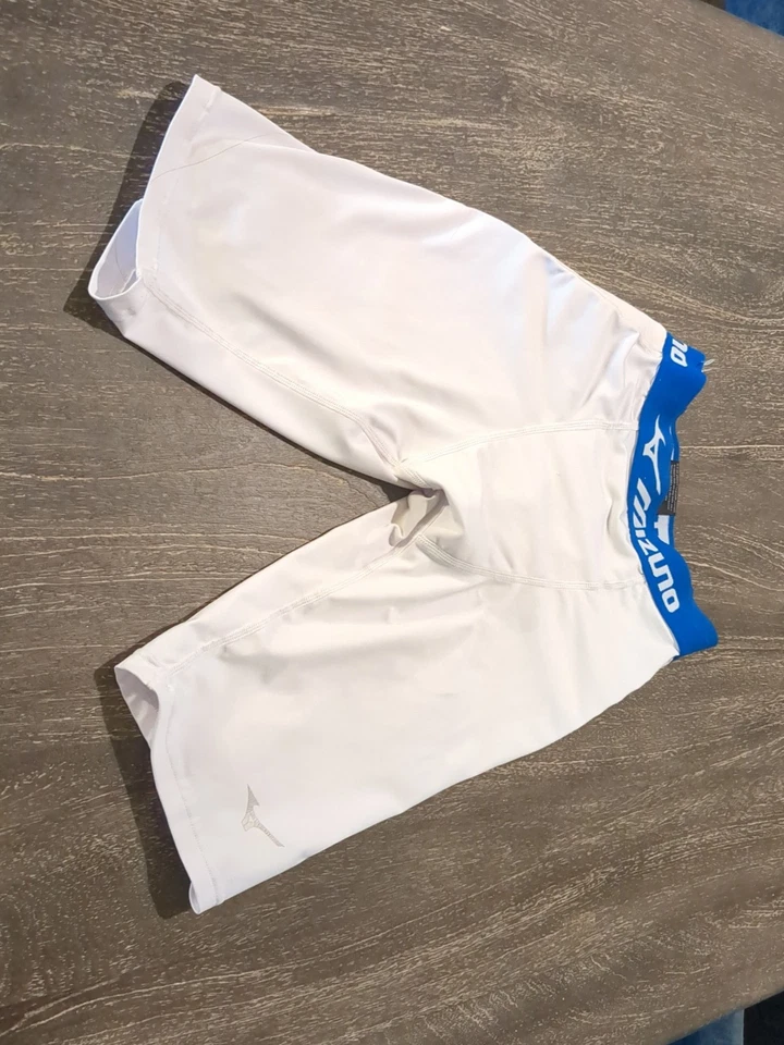 Men's Mizuno Baseball Sliding Shorts White Size Medium - Image 1 of 4