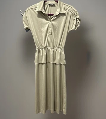Vintage 70s 80s  Polyester Day Dress Secretary Teacher Size SP - Изображение 1 из 4