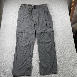 REI Pants Mens XL x 34L Gray Classic Sahara Convertible Hiking Cargo Gorpcore - Picture 1 of 17