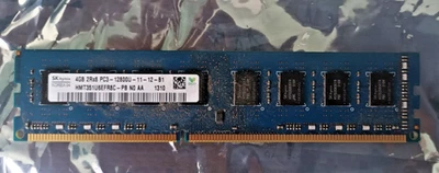 SK Hynix 4GB 2Rx8 PC3-12800 HMT351U6EFR8C-PB  DDR3-1600 UDIMM RAM - Image 1 of 2