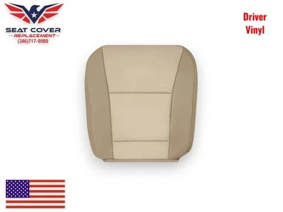 Cubierta de asiento apta para Ford Explorer Limited 2006 2007 2008 bronceada base de vinilo del conductor delantero Foto 1 de 4