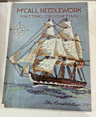Vtg McCall's Needlework Knitting Crocheting Summer 1940 Large Format - Image 1 of 4