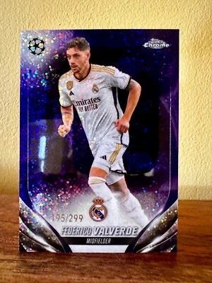 2023/24 Topps Chrome Federico Valverde /299 Real Madrid - Image 1 of 2