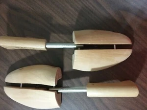 Vintage Holz Reise Baum Schuhhalter Keilrahmen Horn von Rochester Comp. Medium - Bild 1 von 4