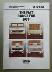 FIAT IVECO VANS & TRUCKS orig 1979 UK Mkt Sales Brochure