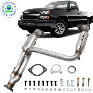 Catalytic Converter for 1999-2006 Chevy Silverado GMC Sierra 4.8L 5.3L Y Pipe - Picture 1 of 10