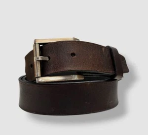 Kenneth Cole Men's Brown Vintage Leather Belt Size Medium - Picture 1 of 4