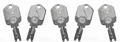 5 Forklift Ignition Keys for Clark Yale Hyster Komatsu Gradall Gehl Crown models
