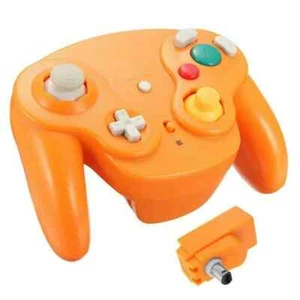 Wireless Game Controller With Adapter For Gamecube Console Retro Classic GC NGC - Picture 1 of 16