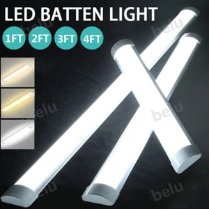1FT-4FT LED Batten Tube Light Shop Lights Workbench Garage Ceiling Lamp Fixture - Picture 1 of 16