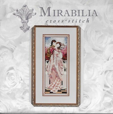 OOP Mirabilia The Kiss #MD-12 Counted Cross Stitch Chart N Corbett 1995 SEALED - Image 1 of 3