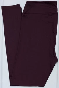 Leggings talla única LuLaRoe OS liso púrpura oscuro vino esencial coleccionar nuevos con etiquetas 65 - Imagen 1 de 6