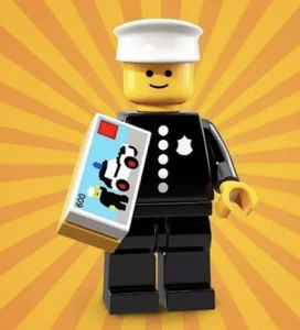 NEW LEGO NEW SERIES 18 MINIFIGURE 71021 Classic Police Officer Factory sealed - Picture 1 of 3