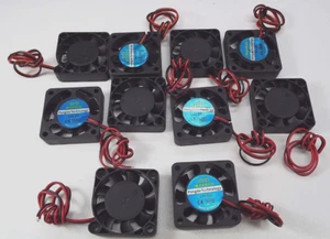 x10 24V DC BOX COOLING FAN 40X40X1OMM QUIET BRUSHLESS 280mm FLYING LEADS 3D USA - Picture 1 of 18