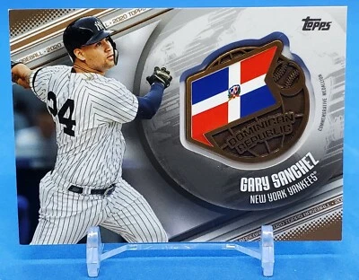 2020 TOPPS GARY SANCHEZ GLOBAL GAME MEDALLION #GGM-GS YANKEES LIMITED 13/50 - Image 1 of 2
