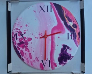 OROLOGIO DA PARETE DIAM. 30 EFFETTO MARMO REGALO FESTA DELLA MAMMA DELLA DONNA - Imagen 1 de 3