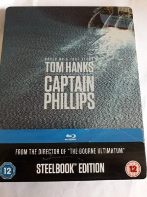 CAPTAIN PHILLIPS TOM HANKS BLU RAY STEELBOOK EDITION 2013 FILM SBM ALL REGIONS - Image 1 of 2