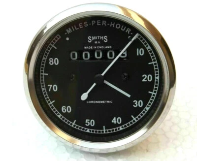 Smiths Speedometer 80 mph 80 mm fitment M12x1 replica - Image 1 of 3