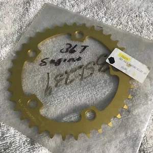 old school bmx  NOS SUGINO CHAINRING Yellow Gold  36T mini mtb jmc redline - Picture 1 of 3
