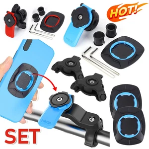 Motorcycle Phone Holder Mobile Phone Bracket Lock Shock-resistant Bike MTB - Photo 1 sur 30