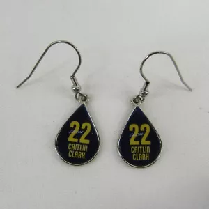 Caitlin Clark #22 Jersey Tear Drop Earrings Indiana Fever Basketball WNBA - Picture 1 of 14