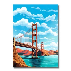 Golden Gate Bridge Art, Da Clouds - Metal Wall Art - San Francisco Art | WallSmack - Imagen 1 de 11