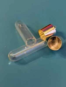 20 x Glass Pendant Bottle with Cap for Cremation Memorial Ashes - Picture 1 of 3