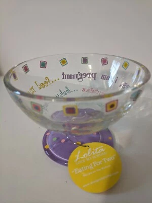 Cuenco para comer helado para dos, pintado a mano por Lolita 12 oz Sundae Bowl Foto 1 de 4