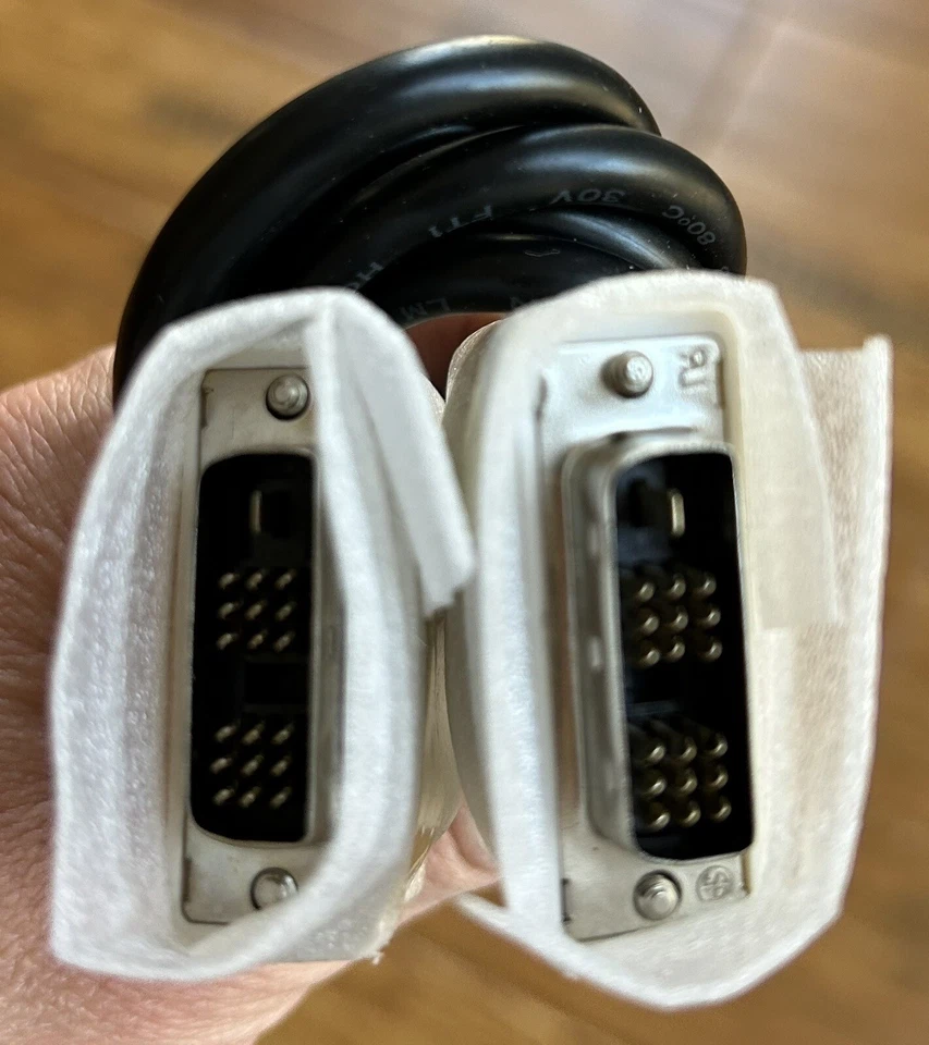 HP Male to Male 5.5 Ft 18 Pin M - M DVI - D Black Cable BRAND NEW - Image 1 of 2