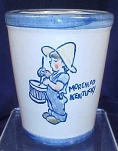 Morehead Kentucky Souvenir Stoneware Cup Louisville Stoneware Drummer Boy in Hat - Imagen 1 de 4