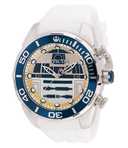 Invicta Star Wars R2-D2 Men's 50mm Limited Edition White Chronograph Watch 35084 - Picture 1 of 10