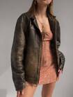 Oversize Bomber Lambskin Soft Real Leather Jacket | Women Casual Wear Jacket