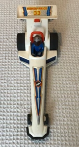 Fisher Price #333 Wheelie Dragster 1980 vintage con figura de conductor - Imagen 1 de 11