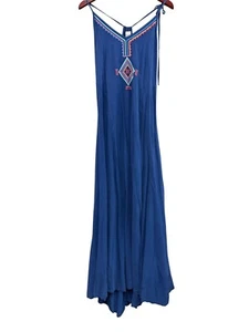Gypsy 05 Silk Embroidered Maxi Dress Made in Hollywood size small - Picture 1 of 8