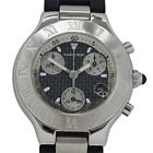 Cartier W10125u2 Chronoscaph Quartz Date Wristwatch Tested Fast Shipping
