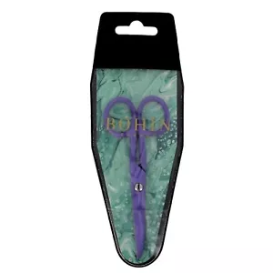 Bohin 4-1/2 Inch Purple Flat Blade Epoxy Scissors 23903 - Picture 1 of 2