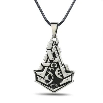 COLLAR ASSASSINS CREED SYNDICATE Engranajes Logo Colgante Juego de Rol Ventilador de Juegos Foto 1 de 4