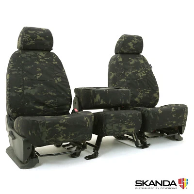 Fundas de asiento a medida balísticas Coverking Multicam Cordura para Toyota Tundra Foto 1 de 4