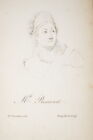MADEMOISELLE RAUCOURT ACTRICE GRAVURE FREMY 1822 OLD ETCHING PRINT R517