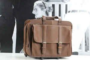 Vintage Leather KORCHMAR Professional Business Travel Briefcase Carry-On Mens - Picture 1 of 11