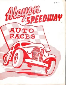 1954 Alcyon Speedway Program w/ Wild Bill Smith Death Flyer Signed By Al Tasnady - Picture 1 of 4