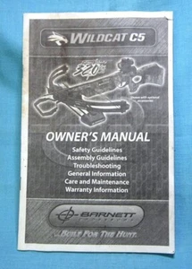 Barnett Wildcat C5 Crossbow Original Owners Instruction Manual - Picture 1 of 7