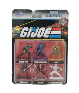 Jada Toys GIJoe Snake Eyes Nano Die Cast Metal Figs Hasbro Collectible New - Picture 1 of 8